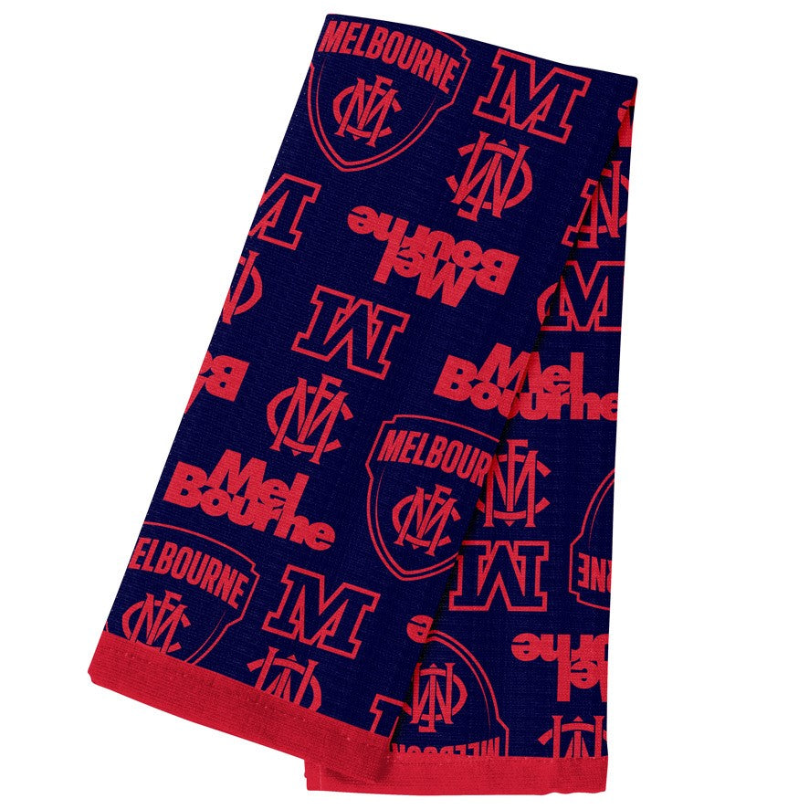 AFL MELBOURNE DEMONS TEA TOWEL