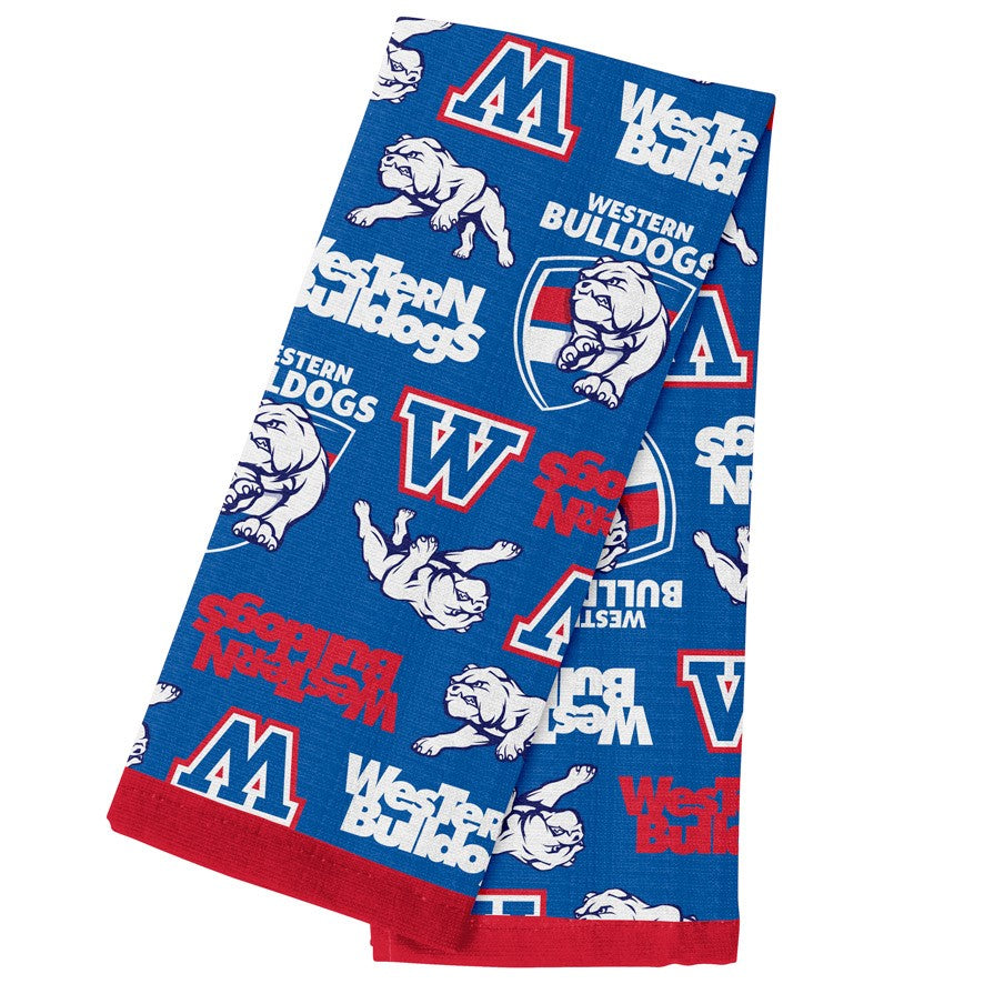 AFL WESTERN BULLDOGS TEA TOWEL