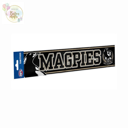 AFL COLLINGWOOD MAGPIES BUMPER STICKER