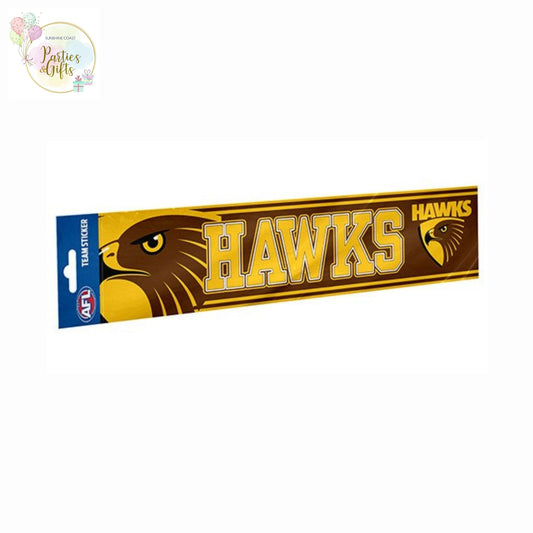 AFL HAWTHORN HAWKS BUMPER STICKER