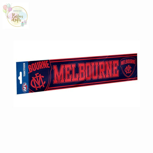 AFL MELBOURNE DEMONS BUMPER STICKER
