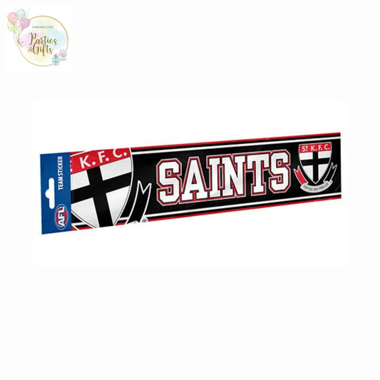 AFL ST KILDA SAINTS BUMPER STICKER