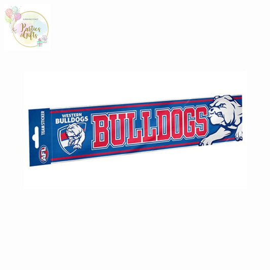 AFL WESTERN BULLDOGS BUMPER STICKER