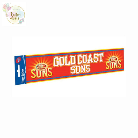 AFL GOLD COAST SUNS BUMPER STICKER