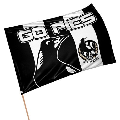 AFL GAME DAY FLAG - COLLINGWOOD MAGPIES