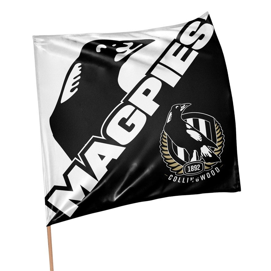 AFL SUPPORTER 70CM FLAG - COLLINGWOOD MAGPIES