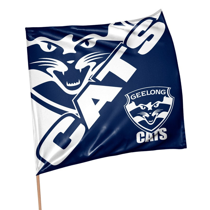 AFL SUPPORTER 70CM FLAG - GEELONG CATS