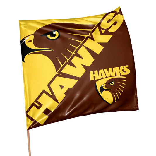 AFL SUPPORTER 70CM FLAG - HAWTHORN HAWKS