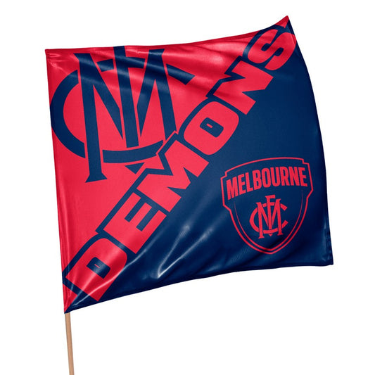 AFL SUPPORTER 70CM FLAG - MELBOURNE DEMONS