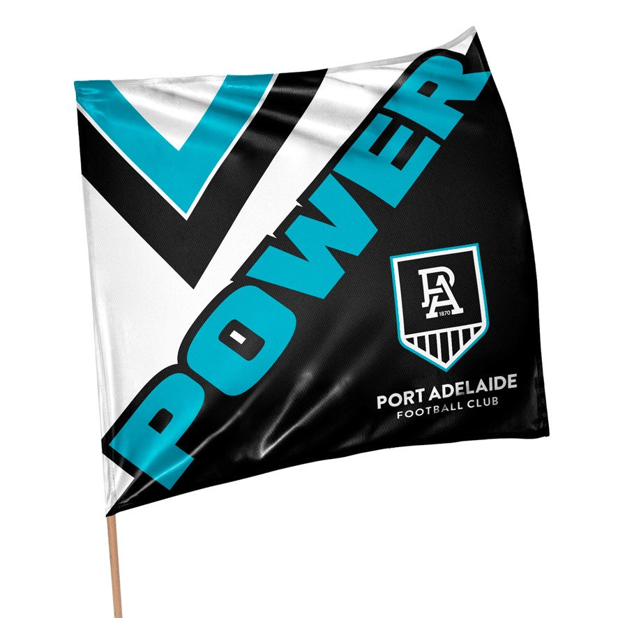 AFL SUPPORTER 70CM FLAG - PORT ADELAIDE POWER