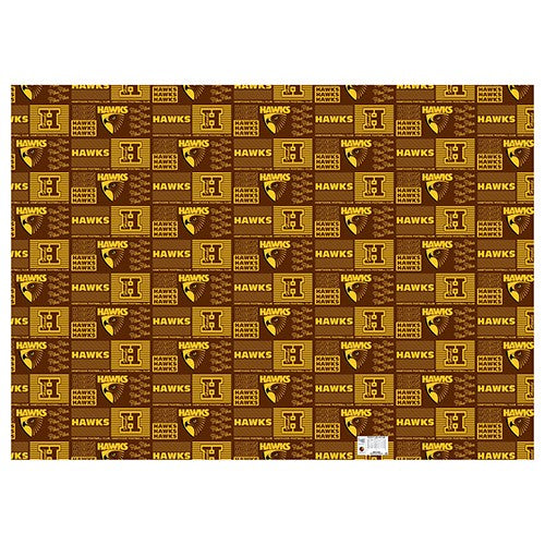 AFL HAWTHORN HAWKS GIFT WRAPPING PAPER