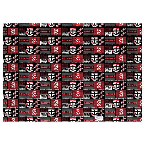 AFL ST KILDA SAINTS GIFT WRAPPING PAPER