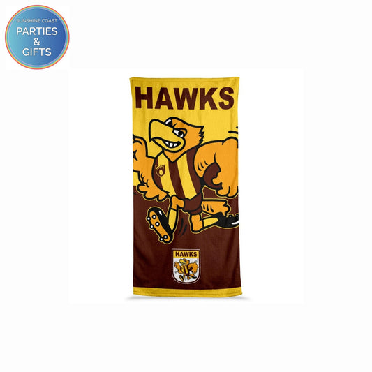 AFL JUMBO BEACH TOWEL - HAWTHORN HAWKS