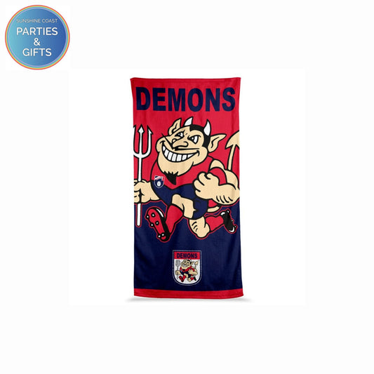 AFL JUMBO BEACH TOWEL - MELBOURNE DEMONS