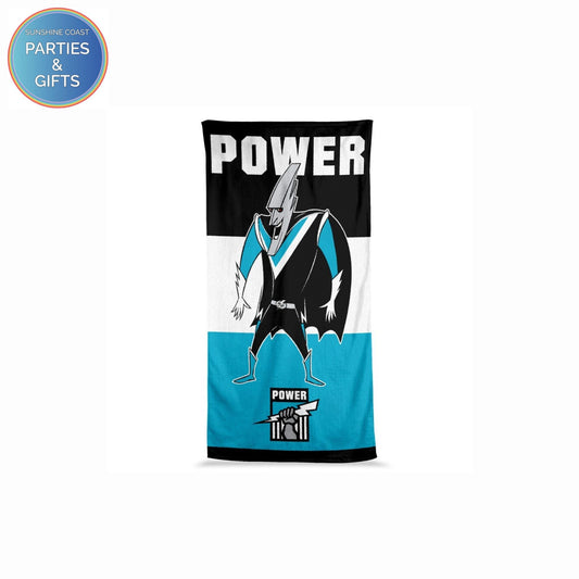 AFL JUMBO BEACH TOWEL - PORT ADELAIDE POWER