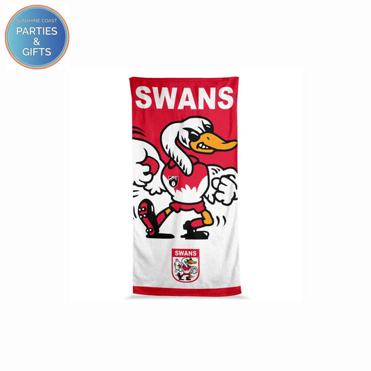 AFL JUMBO BEACH TOWEL - SYDNEY SWANS