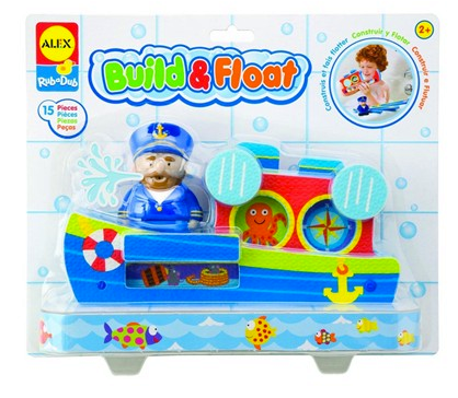 ALEX BATH TOYS - RUB A DUB BUILD & FLOAT - BOAT