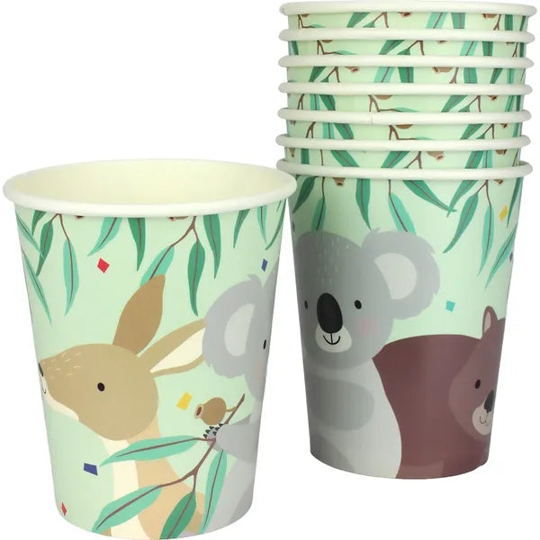 AUSTRALIANA 250ML PAPER CUPS - PACK OF 8