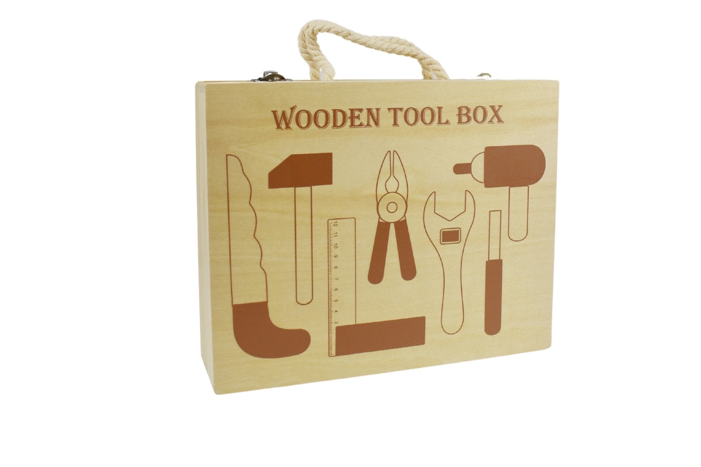 KAPER KIDZ WOODEN KIDS TOOL BOX