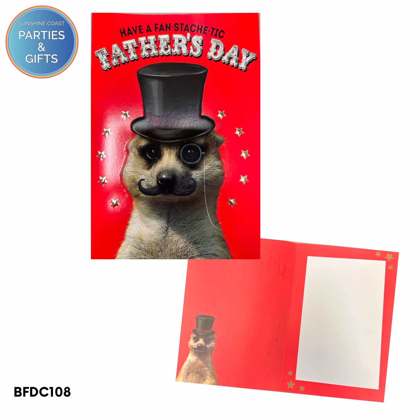 FATHERS DAY CARD - FAN-STACHE-TIC