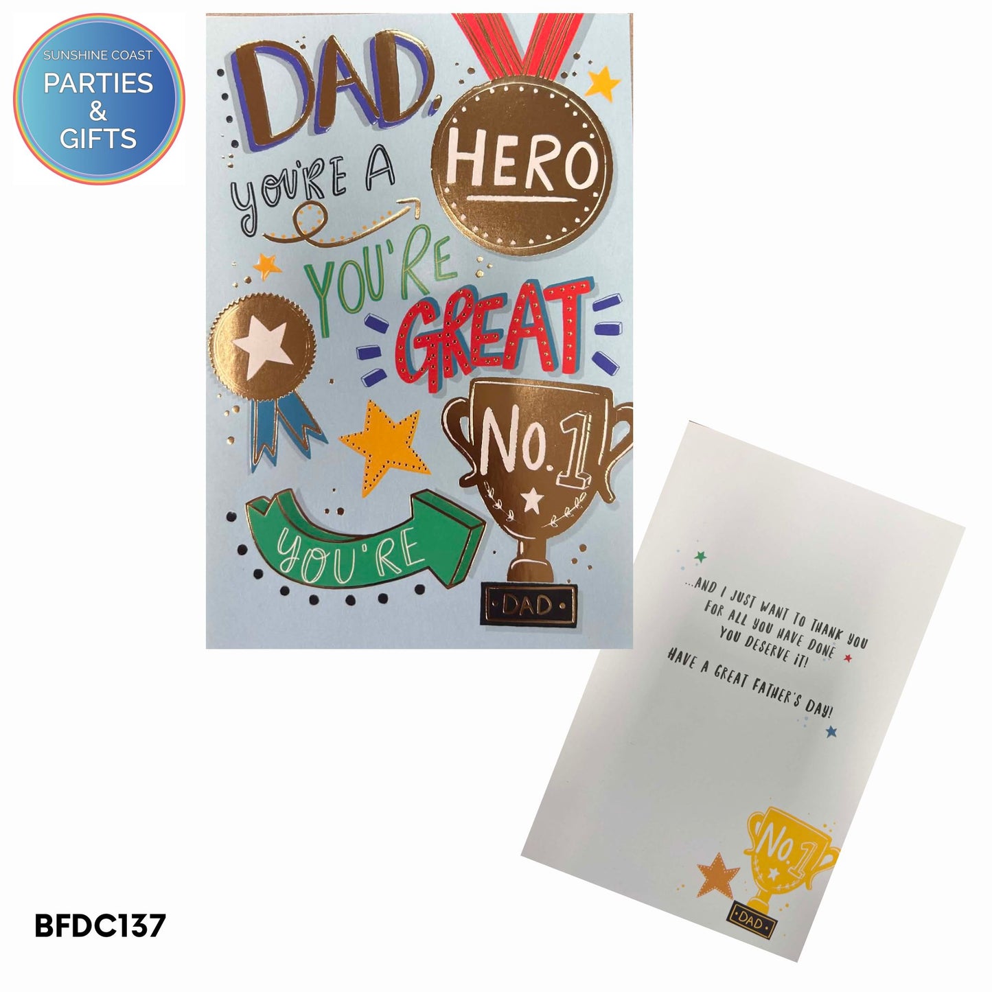 FATHERS DAY CARD - HERO