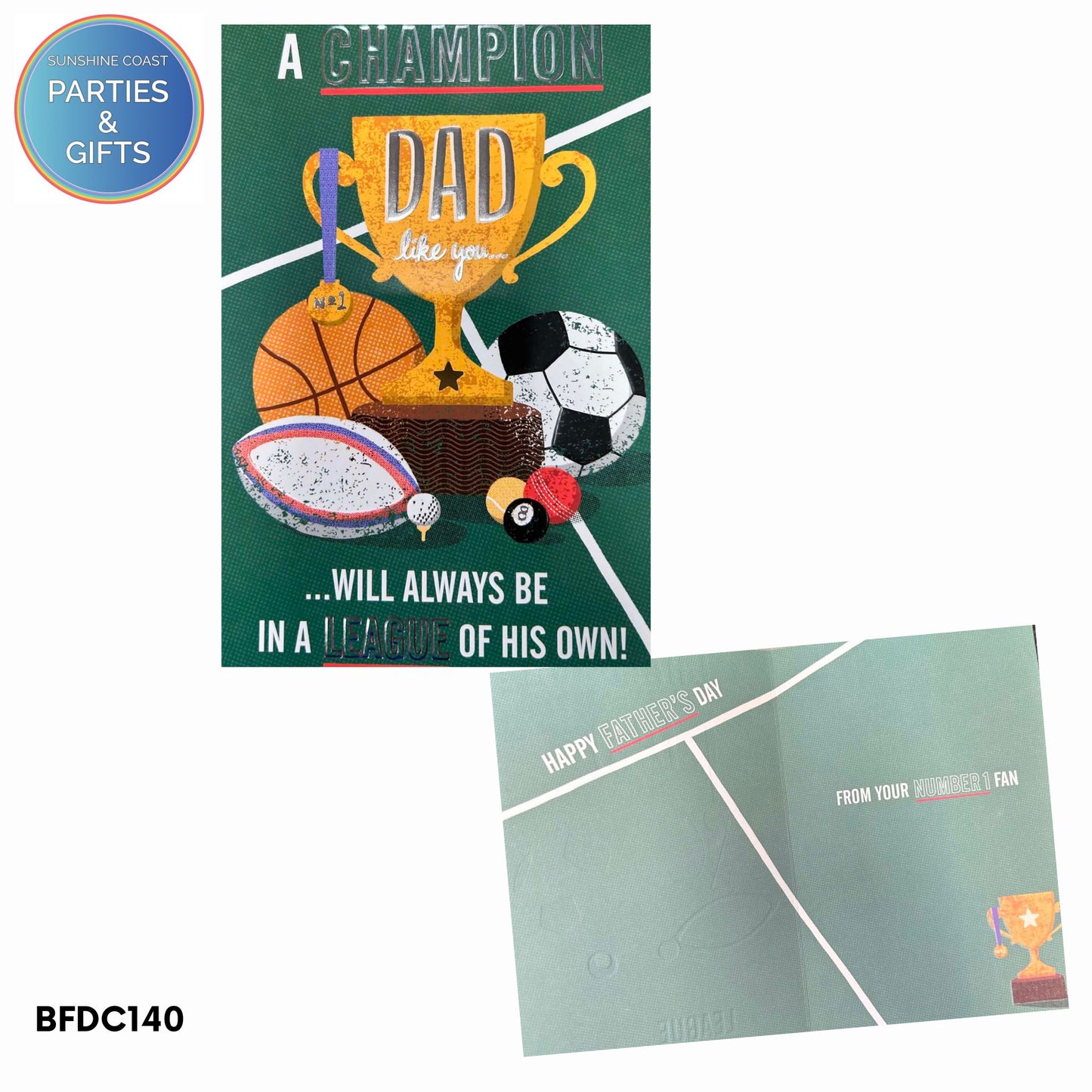 FATHERS DAY CARD - CHAMPION DAD
