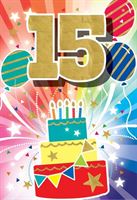 BIRTHDAY CARD - 15TH BIRTHDAY