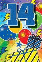 BIRTHDAY CARD - 14TH BIRTHDAY