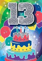 BIRTHDAY CARD - 13TH BIRTHDAY