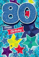 BIRTHDAY CARD - 80TH BIRTHDAY