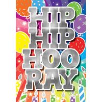 BIRTHDAY CARD - HIP HIP HOORAY