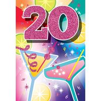 BIRTHDAY CARD - 20TH BIRTHDAY