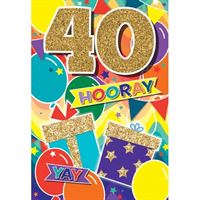 BIRTHDAY CARD - 40TH BIRTHDAY