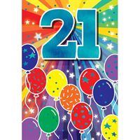 BIRTHDAY CARD - 21ST BIRTHDAY