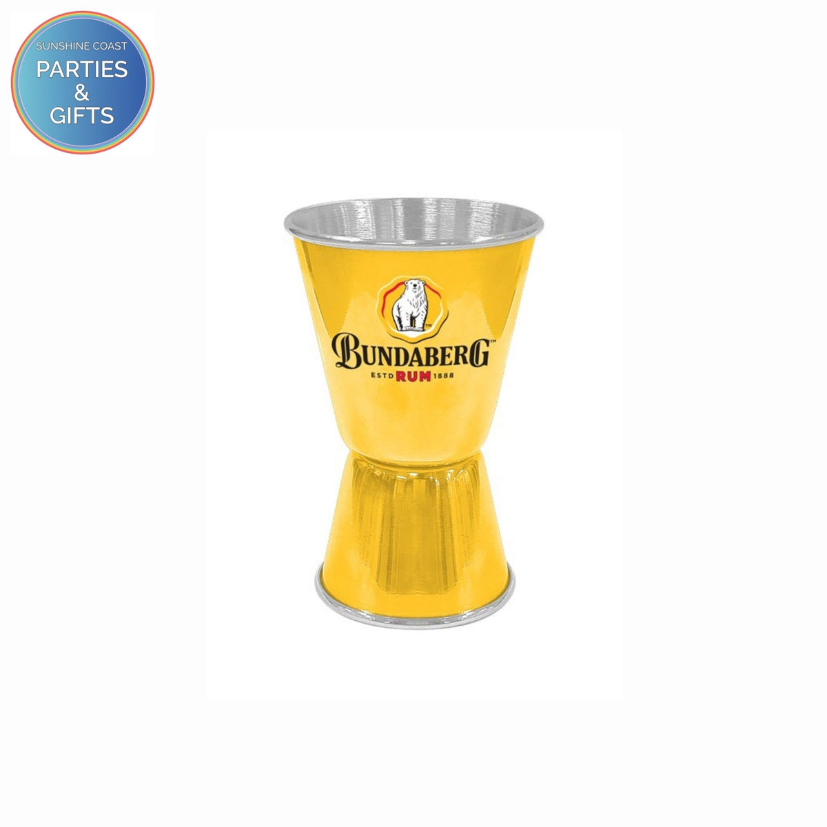BUNDABERG RUM YELLOW DOUBLE JIGGER
