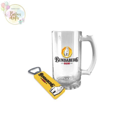 BUNDABERG RUM STEIN AND OPENER GIFT SET