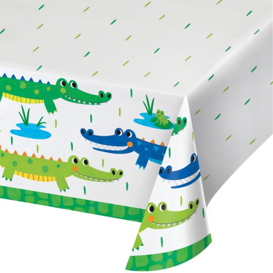ALLIGATOR PARTY PAPER TABLECOVER 137CM x 259CM