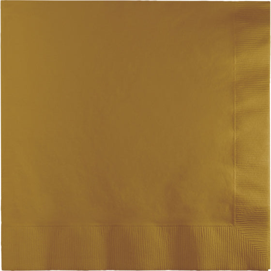 GLITTERING GOLD LUNCH NAPKINS - PACK OF 50