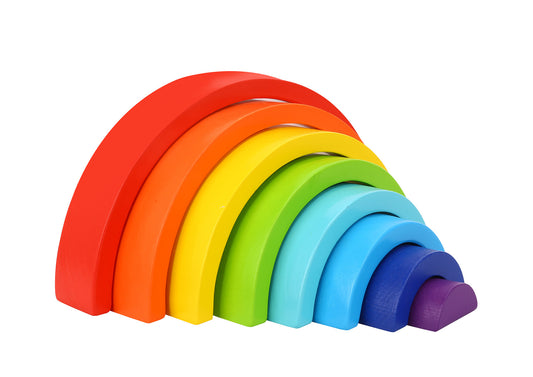 TOOKY TOY WOODEN RAINBOW STACKER