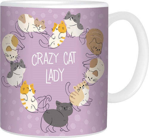 FRANKIE & ME NOVELTY MUG - CRAZY CAT LADY