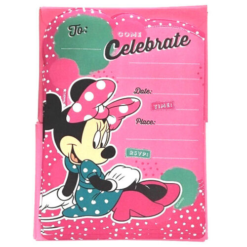 MINNIE MOUSE INVITATION SET - PACK OF 16