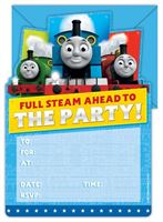 THOMAS THE TANK ENGINE INVITATION SET - PACK OF 16