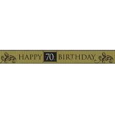 70TH HAPPY BIRTHDAY BANNER