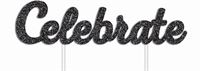 CAKE TOPPER BLACK CELEBRATE