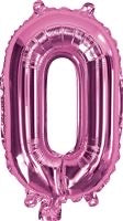 ARTWRAP PINK FOIL BALLOON - NUMBER 0