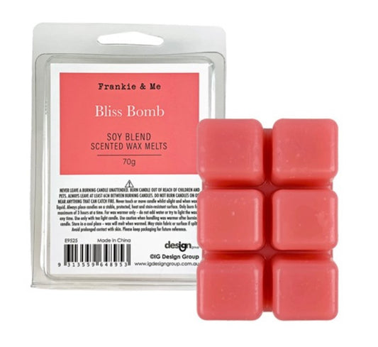 FRANKIE & ME SOY BLEND SCENTED WAX MELTS - BLISS BOMB - 6 PACK