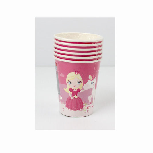 PRINCESS PARTY TIME 255ML CUPS - PACK OF 6