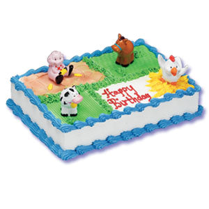 FARM ANIMALS CAKE DECORATION KIT