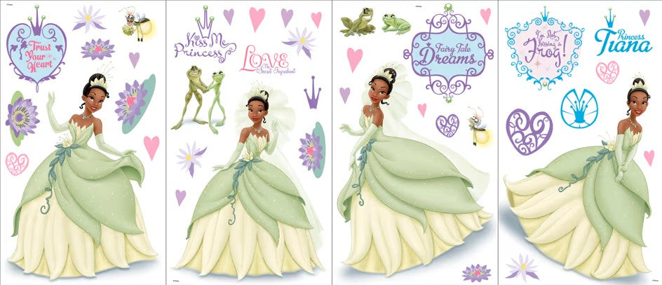 ROOMMATES PRINCESS & THE FROG WALL STICKERS - 42 STICKERS