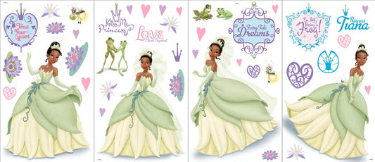 ROOMMATES PRINCESS & THE FROG WALL STICKERS - 42 STICKERS